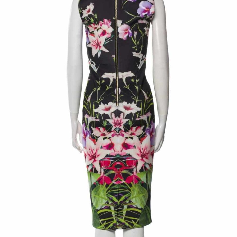 Ted Baker Floral Print Midi Length Dress - Picture 4 of 7